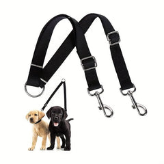 Adjustable Double Headed Dog Leash for Outdoor Activities