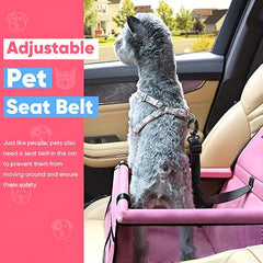 Pet Dog Booster Car Seat with Clip On Leash