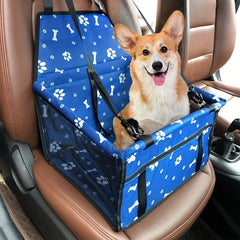 Pet Booster Car Seat for Safe Travel with Clip-On Safety Leash