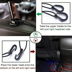 4 Layer Car Net Pocket Handbag Holder & Dog Net Barrier