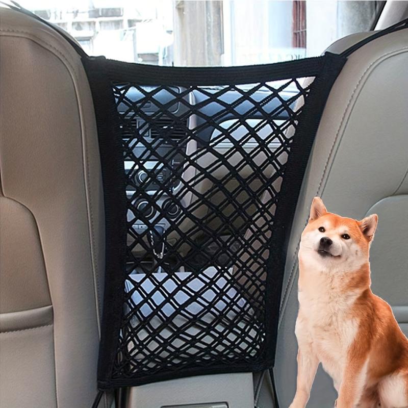 4 Layer Car Net Pocket Handbag Holder & Dog Net Barrier