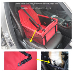 Dog Cat Safety Seat Bag Portable Car Booster Seat