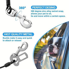 Dog Car Harness Chew-Proof Safety Seat Belt for Small & Medium Dogs