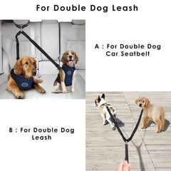 Adjustable Double Dog Seat Belt for Safe Car Travel