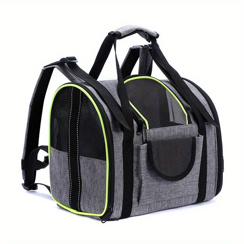 Portable Pet Travel Backpack Foldable Adjustable Bag for Cats and Dogs
