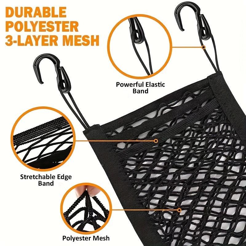 Dog Car Net Barrier Pet Safety Barrier Auto Mesh Organizer Easy To Install
