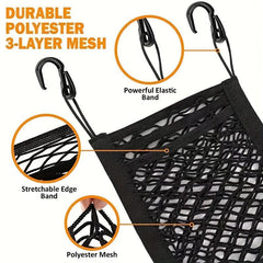 Dog Car Net Barrier Pet Safety Barrier Auto Mesh Organizer Easy To Install