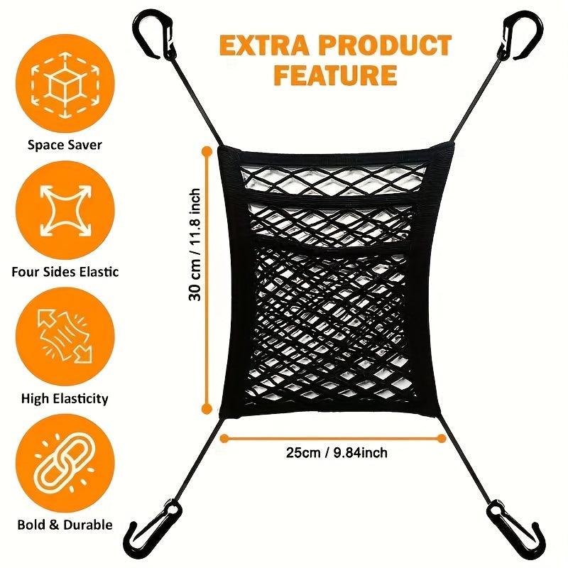 Dog Car Net Barrier Pet Safety Barrier Auto Mesh Organizer Easy To Install