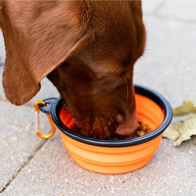 Portable Pet Folding Bowl for Outdoor Activities Convenient Dog Food Utensils