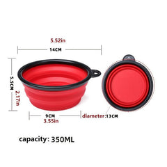 Portable Pet Folding Bowl for Outdoor Activities Convenient Dog Food Utensils