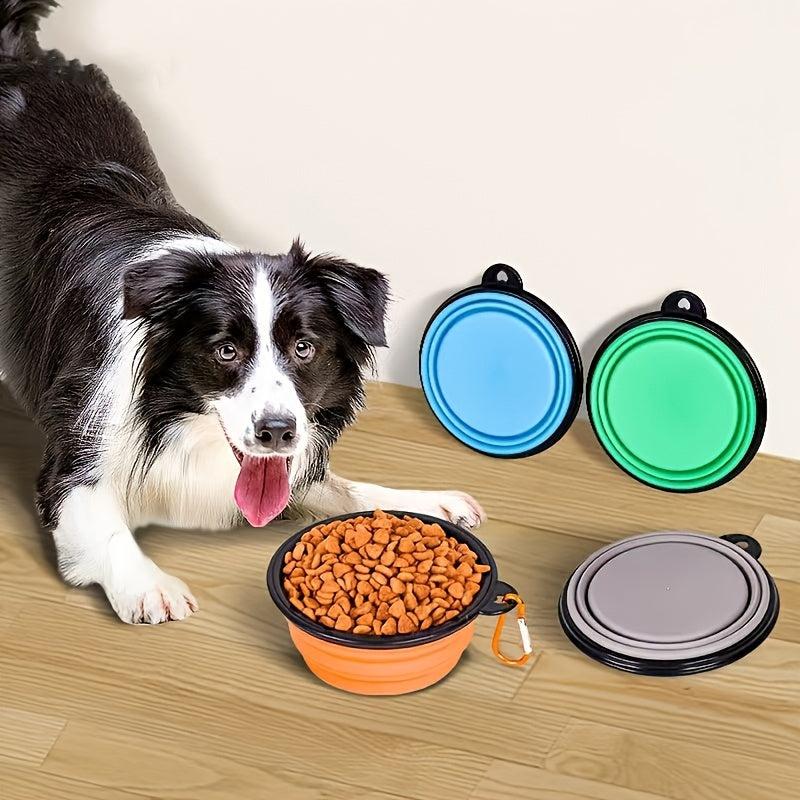 Portable Pet Folding Bowl for Outdoor Activities Convenient Dog Food Utensils
