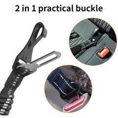 Adjustable Reflective Dog Seat Belt for Car Safety Travel