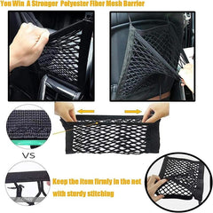 Dog Car Net Barrier Pet Barrier With Auto Safety Mesh Organizer