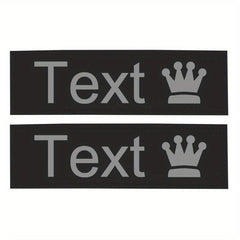 Customizable Reflective Letter Dog Harness Leather Label