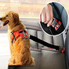Adjustable Elastic Car Seat Belt for Safe Pet Travel