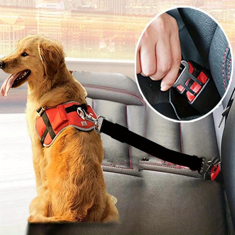 Adjustable Elastic Car Seat Belt for Safe Pet Travel