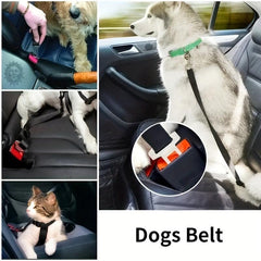 1pc Retractable & Adjustable Pet Seat Belt for Safe Driving