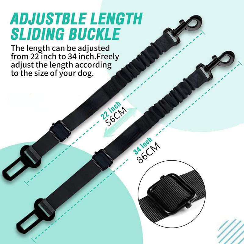 Adjustable Retractable Dog Seat Belt for Safe Car Rides