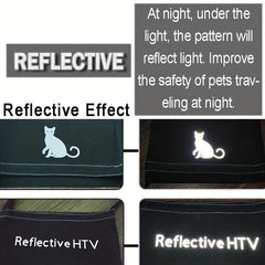 Custom Reflective Crown Pattern Dog Harness with Leather Label
