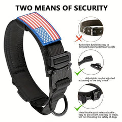 Custom Tactical Dog Collar & Leash Set for Medium-Large Dogs