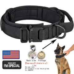 Custom Tactical Dog Collar & Leash Set for Medium-Large Dogs