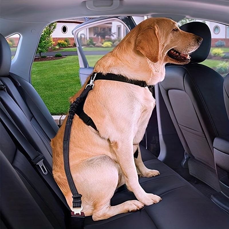 Reflective Dog Seat Belt Elastic Pet Car Safety Rope