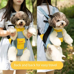 Pet Carrier Backpack Portable Double Shoulder Bag Dog Bag Breathable