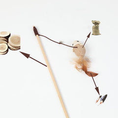 Interactive Cat Teaser Toy with Adorable Hamster Doll