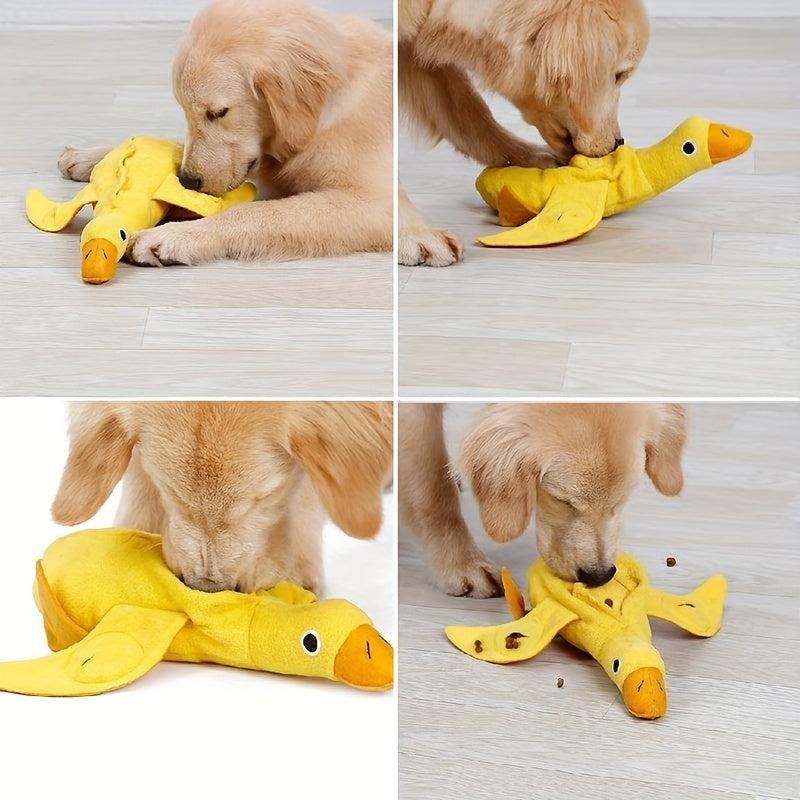 Duck-shaped Dog Toy Snack Dispenser for Slow Feeding