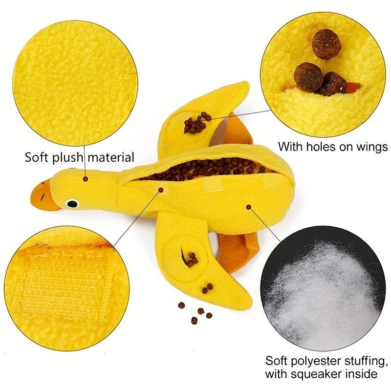 Duck-shaped Dog Toy Snack Dispenser for Slow Feeding