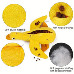 Duck-shaped Dog Toy Snack Dispenser for Slow Feeding