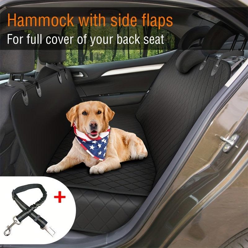 Waterproof Car Pet Seat Mat with Safety Rope