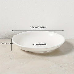 Double Ceramic Pet Bowls for Cats or Puppies