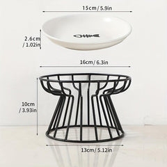 Double Ceramic Pet Bowls for Cats or Puppies