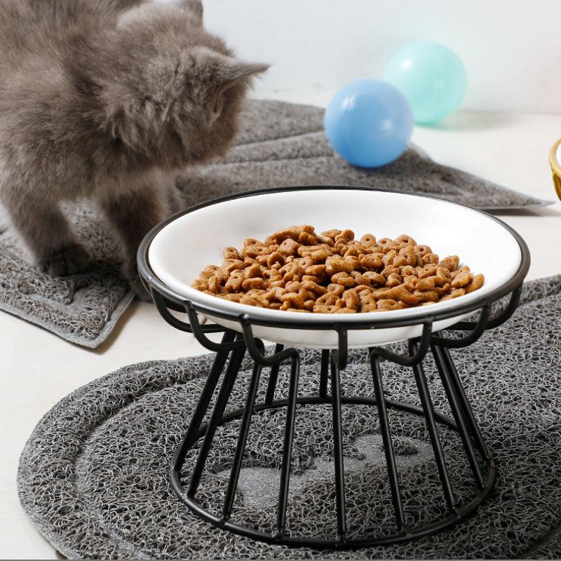 Double Ceramic Pet Bowls for Cats or Puppies