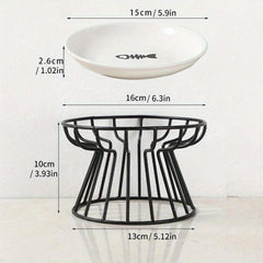 Double Ceramic Pet Bowls for Cats or Puppies