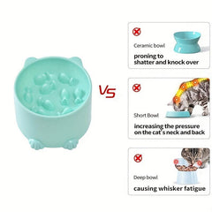 Anti Choking Slow Feeder Bowl for Pets Anxiety Relief