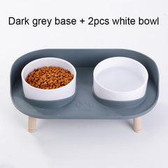 Non Slip Pet Feeding Bowl Double Bowl for Cats and Dogs