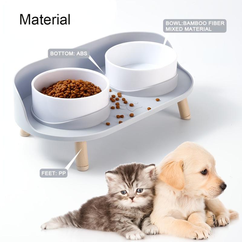 Non Slip Pet Feeding Bowl Double Bowl for Cats and Dogs