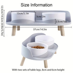 Non Slip Pet Feeding Bowl Double Bowl for Cats and Dogs