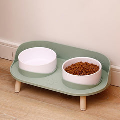 Non Slip Pet Feeding Bowl Double Bowl for Cats and Dogs