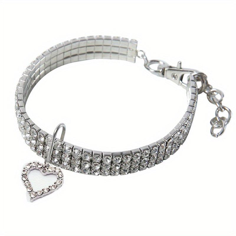 Sparkling Heart Pet Necklace - Perfect Accessory for Furry Friends