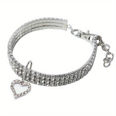 Sparkling Heart Pet Necklace - Perfect Accessory for Furry Friends