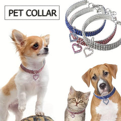 Sparkling Heart Pet Necklace - Perfect Accessory for Furry Friends