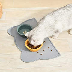 Waterproof Silicone Pet Food Mat Non Slip Easy To Clean for Dogs and Cats