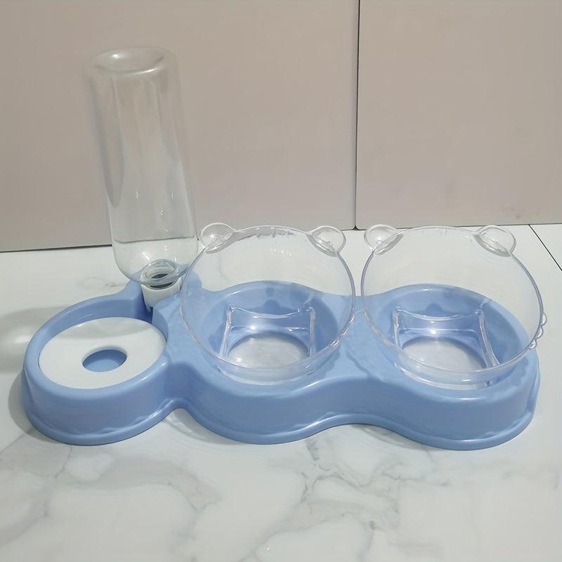 Automatic Food & Water Dispenser Pet Double Bowl Feeder
