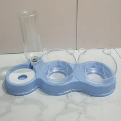 Automatic Food & Water Dispenser Pet Double Bowl Feeder
