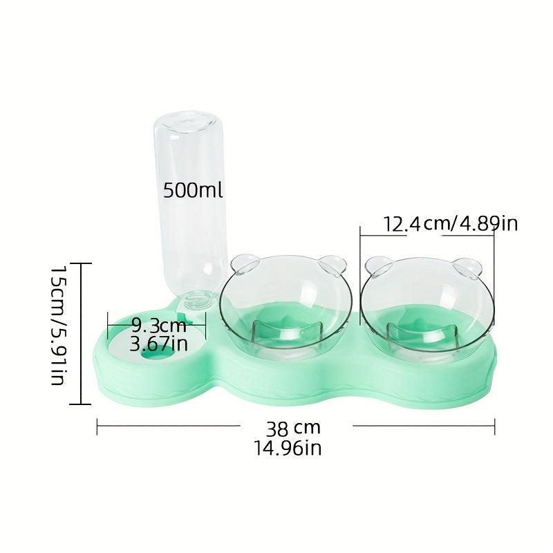Automatic Food & Water Dispenser Pet Double Bowl Feeder