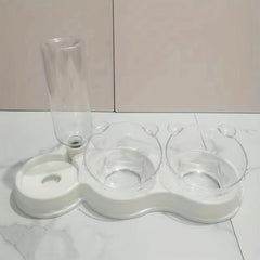 Automatic Food & Water Dispenser Pet Double Bowl Feeder