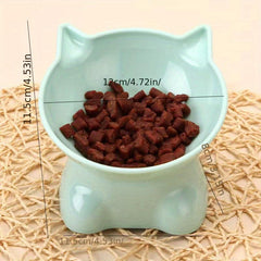 Cat Shaped Pet Bowl for Happy Pets
